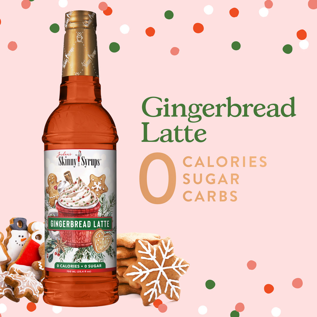 Jumbo Sugar Free Gingerbread Latte Syrup - Skinny Mixes
