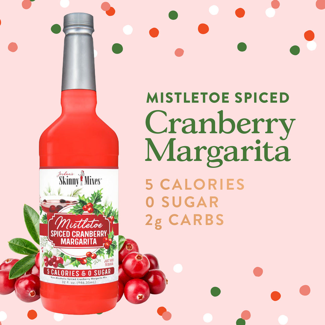Mistletoe Spiced Cranberry Margarita - Skinny Mixes