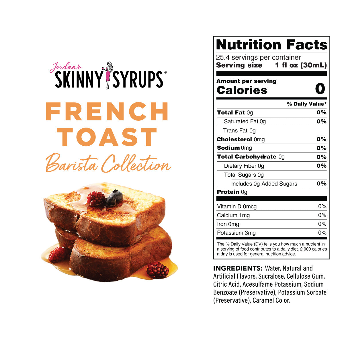 Sugar Free French Toast Syrup - Skinny Mixes
