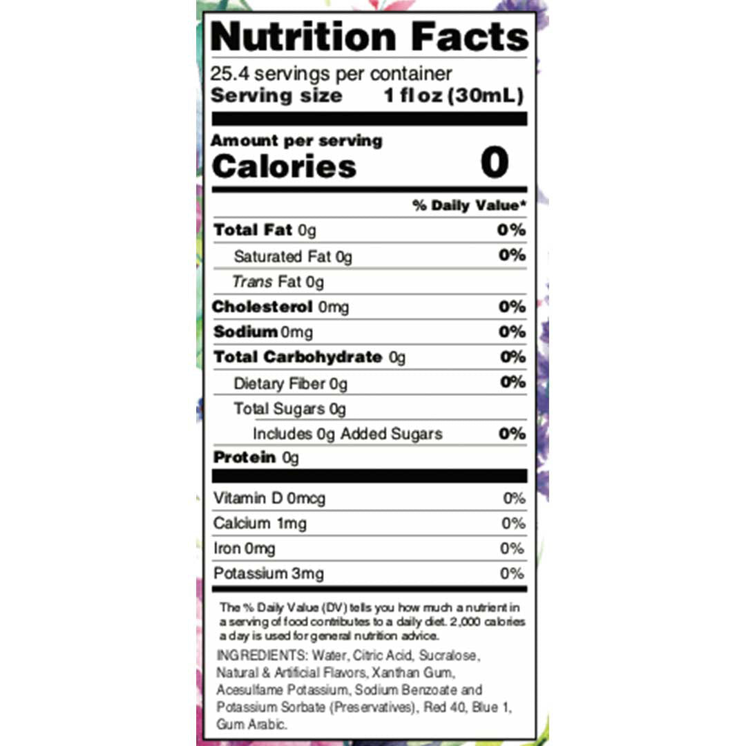 Sugar Free Blueberry Lavender Syrup - Skinny Mixes