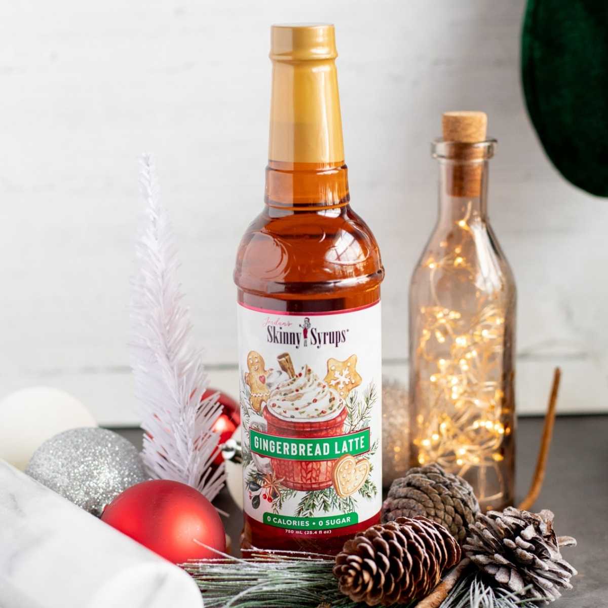 Jumbo Sugar Free Gingerbread Latte Syrup - Skinny Mixes