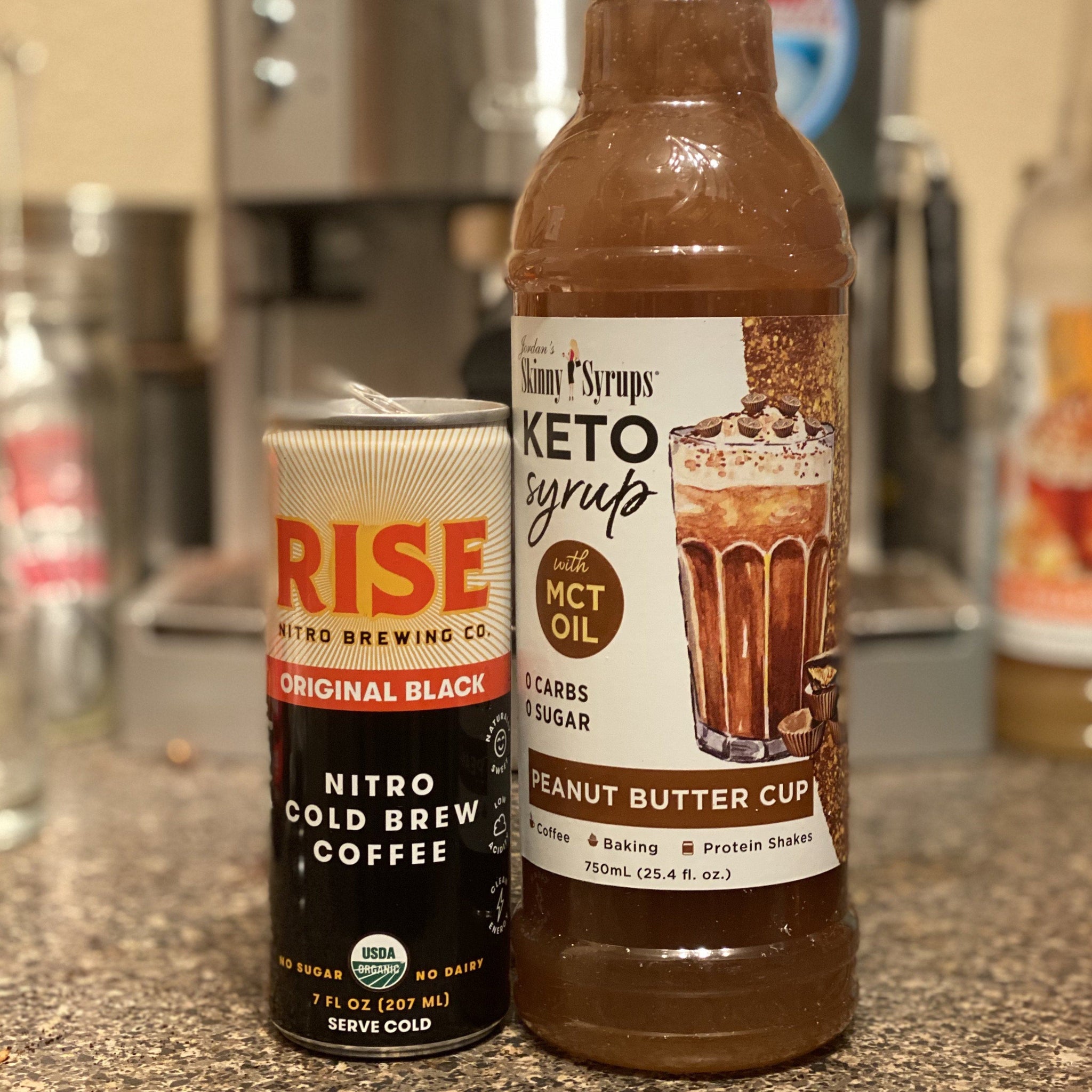 Keto Peanut Butter Cup Syrup with MCT - Skinny Mixes