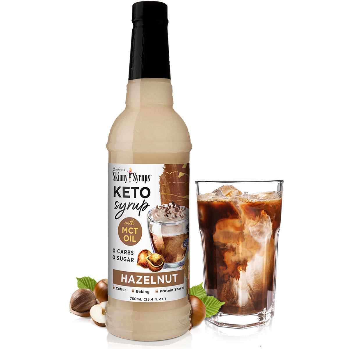 Keto Hazelnut Syrup with MCT - Skinny Mixes