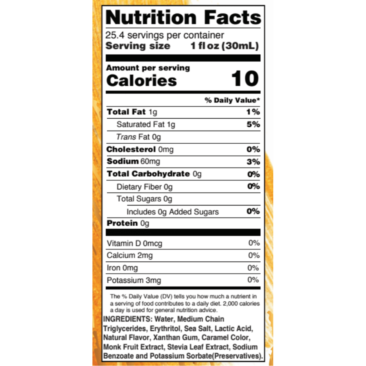 Keto Salted Caramel Syrup with MCT - Skinny Mixes