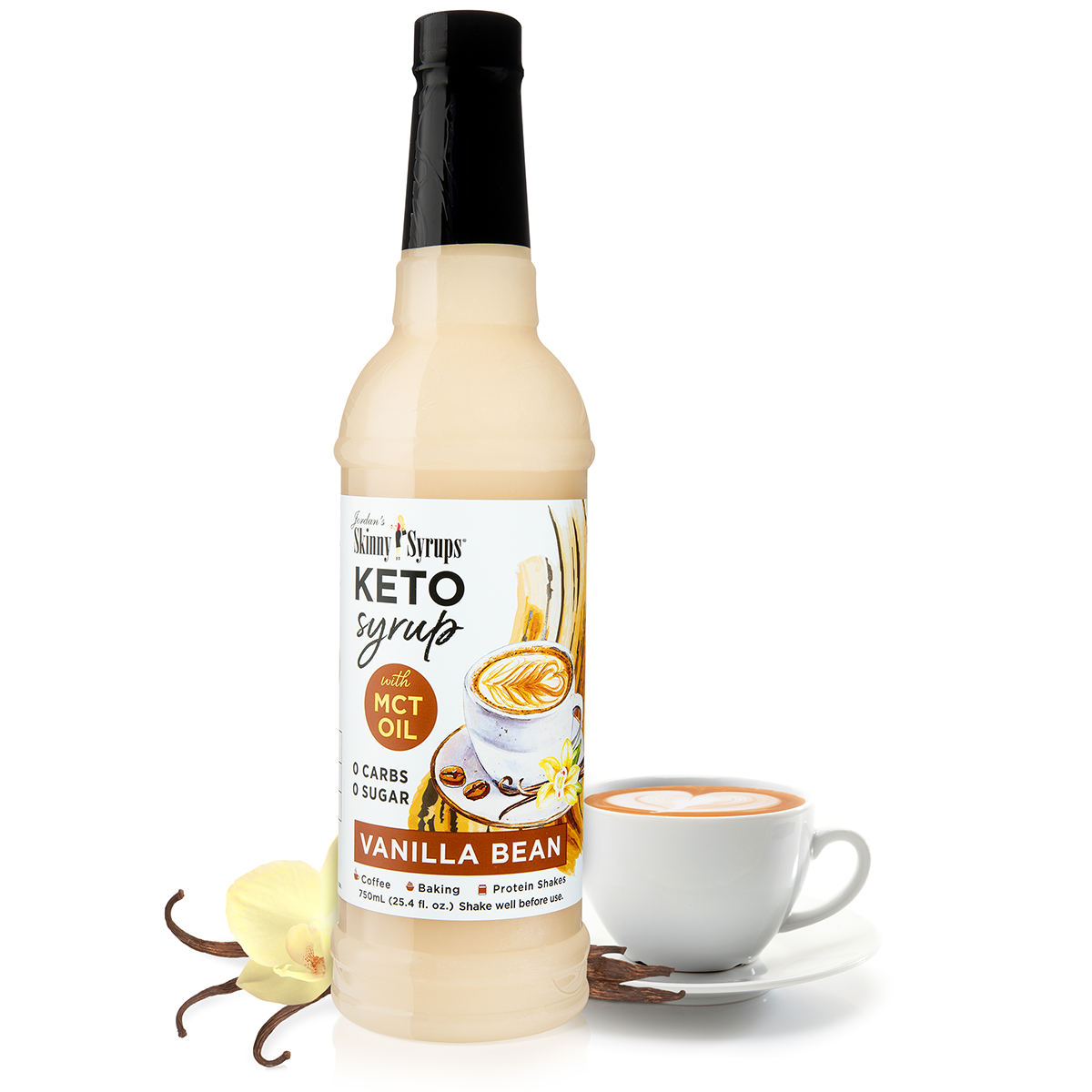 Keto Vanilla Bean Syrup with MCT - Skinny Mixes