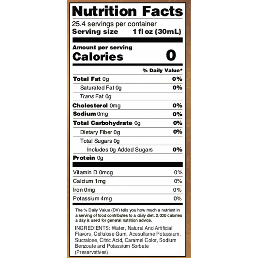 Sugar Free Maple Bourbon Pecan Syrup - Skinny Mixes